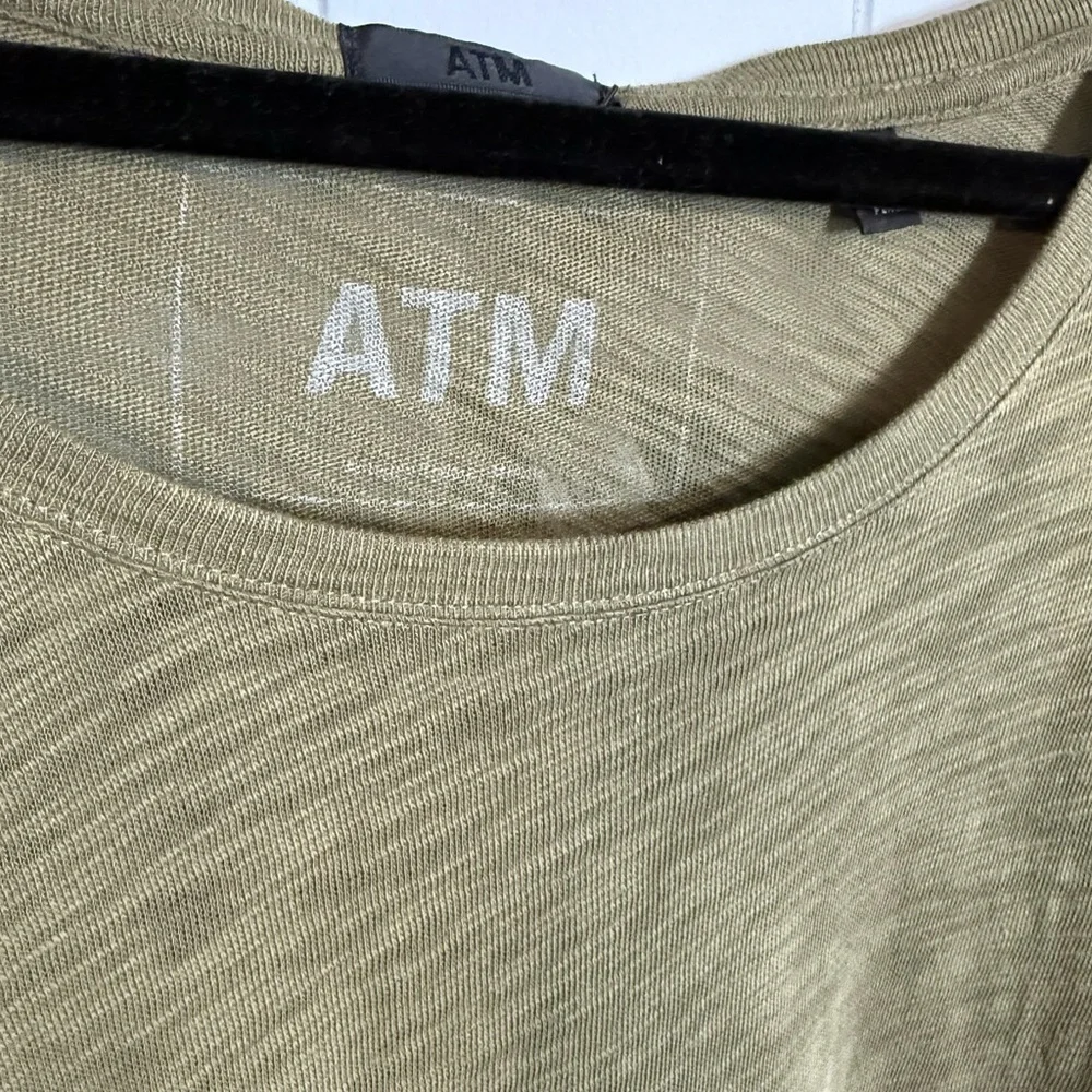 ATM SLUB JERSEY LONG SLEEVE DESTROYED WASH TEE - Picture 4 of 6